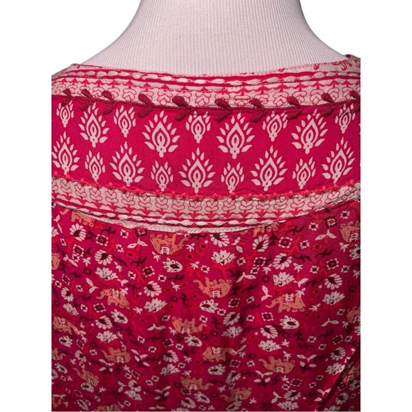 Maeve Isabel Floral Embroidered Pink Dress - Picture 9 of 11